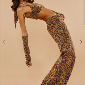 Jaded London space dye knit rainbow set